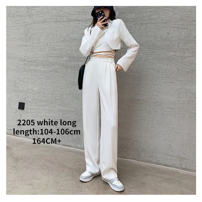 16 Jeans Casual High Waist Loose Wide Leg Pants For Women Spring