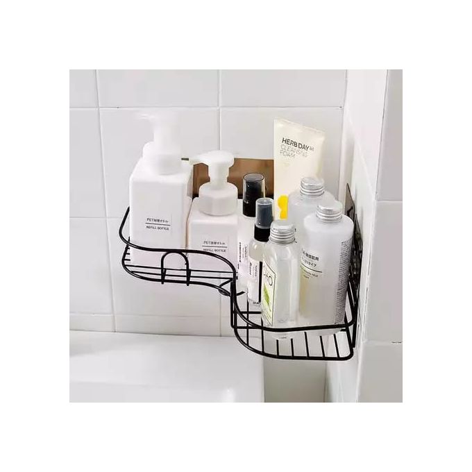 product_image_name-Generic-Corner Bathroom Shelf With Self Adhesive Tape-2