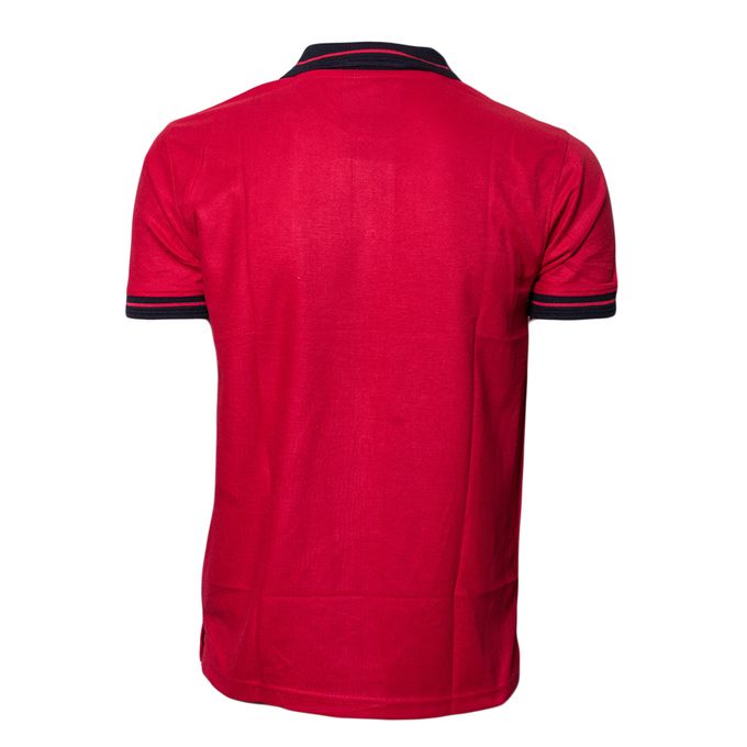 Victor Half Sleeve Polo T Shirt With Classic Black Stripped Collar Red Best Price Online Jumia Kenya