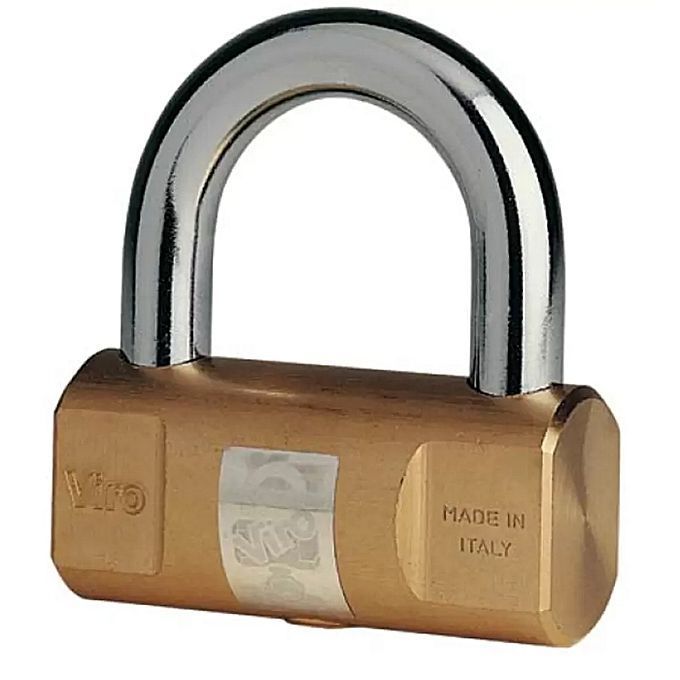 product_image_name-Viro-Solid Brass Cylindrical Padlock 102 50mm-1