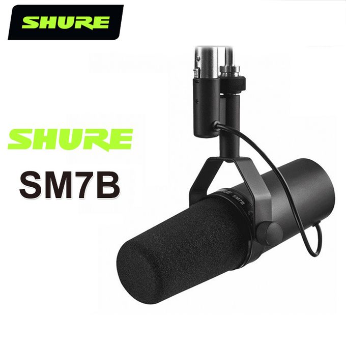 Microphone dynamique professionnel pour studio Shure SM7B, micro à réponse  morte sélectionnable, voix de performance statique - AliExpress
