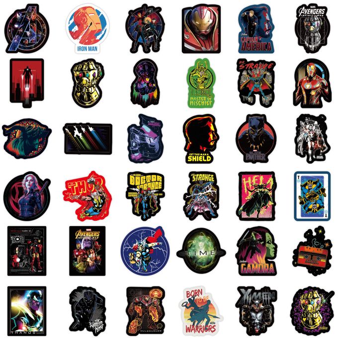 Stickers MARVEL AVENGERS pour Bartop PM88