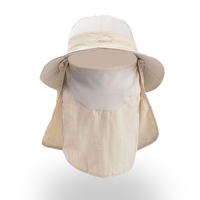 Generic Fishing Hat with Neck Flap Sun Protect Hiking Hat Men