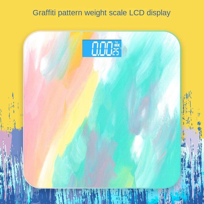 Body weight scale bathroom round corner platform digital gradient smart  electronic home small