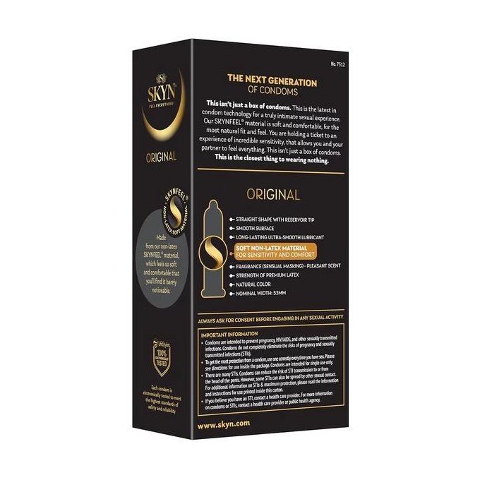 SKYN Original,natural skin on skin feeling,12Non latex
