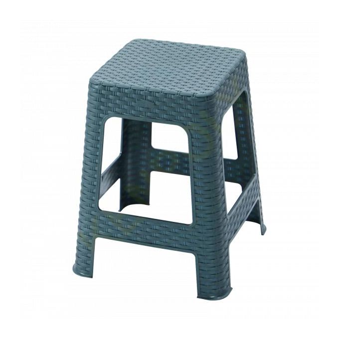 Kenpoly Plastic Stool 4009 Silver (Grey) Durable &