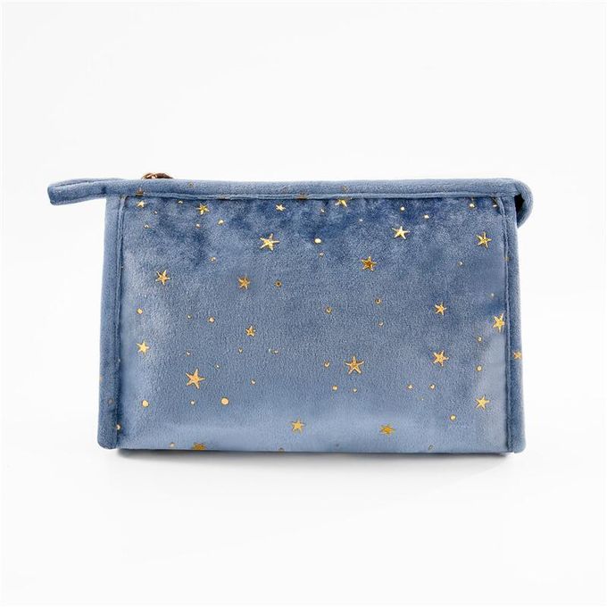 Ladies Small Elegant Velvet Makeup Beauty Bag Luxury Moon Star Cosmetic  Pouch Women Clutch Pochette Large-Capacity косметичка