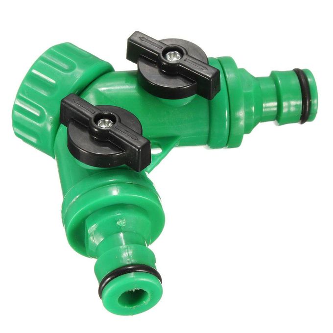 Generic 1/2'' BSP Thread Hose Pipe 2 Way Splitter Quick Connector Y Adaptor  Garden Tap @ Best Price Online