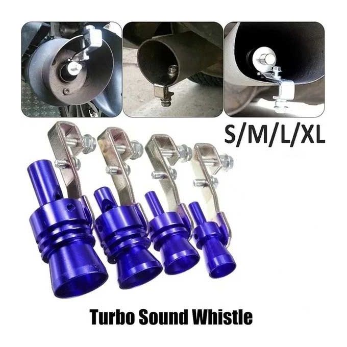 Turbo Whistle, Aluminium Alloy Rear Throw Turbo Sound Exhaust Pipe Whistle  Blow Valve Car Modified Part TC-XL Black : : Automotive