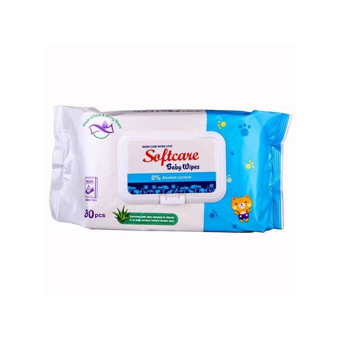 Softcare Baby Wet Wipes 80pcs Value Pack (×3) @ Best Price Online ...