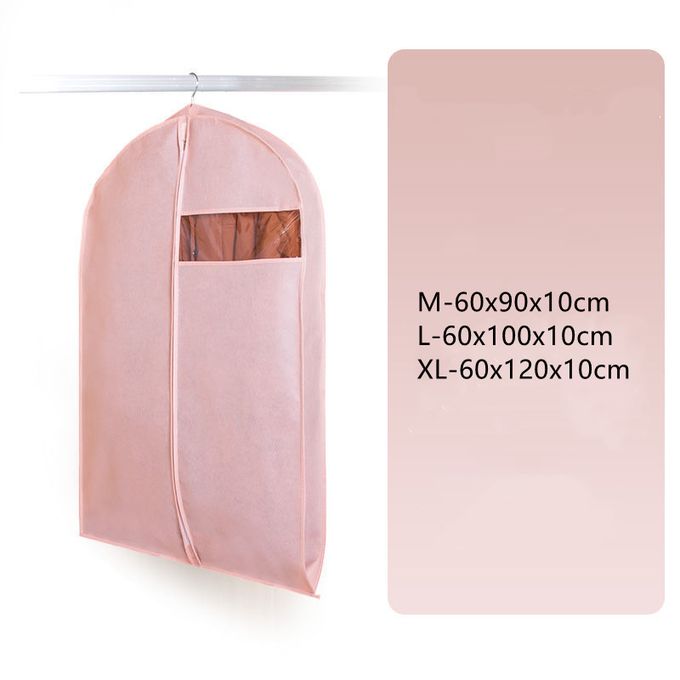 1pc Solid Color Hanging Bag Storage Bag, Minimalist Non-woven Fabric Hanging  Storage Bag For Home