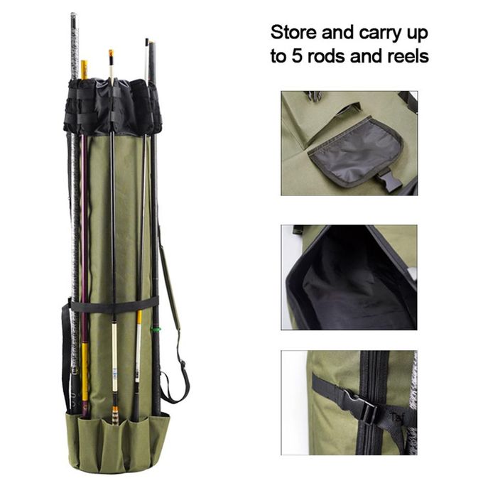 Generic 600D Oxford Cloth Fishing Rod Bag Anti-Drop Fishing Tackle @ Best  Price Online