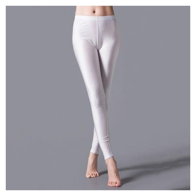 VIIANLES Workout Leggings Shiny Pants Women Shiny Leggings Solid