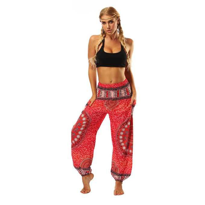 Generic Yoga Pants Women Boho Hippie Harem Pantalones De Mujer Spodnie  Damskie High @ Best Price Online