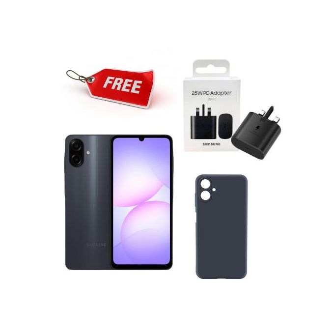Samsung Samsung A07 6.7" Display, 4GB RAM, 128GB Storage, Dual SIM, 50MP Camera - Black