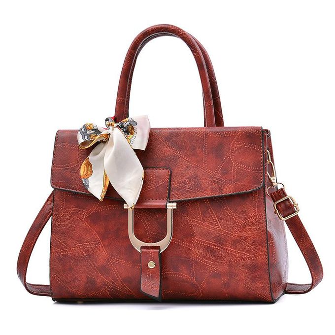 Fashion Ladies Leather Handbag - Brown @ Best Price Online | Jumia Kenya