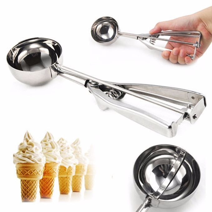 silver ice cream scoop