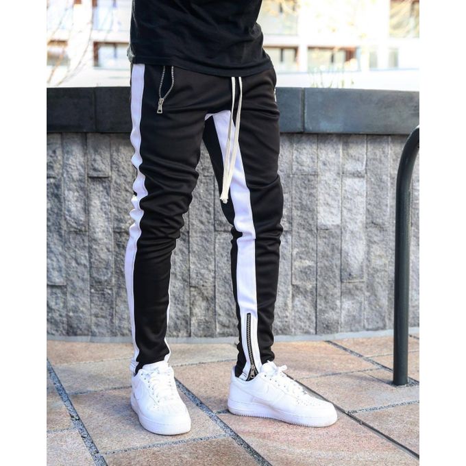 Fashion Mens Pants Cotton Joggers Ankle Zipper Trousers @ Best Price ...