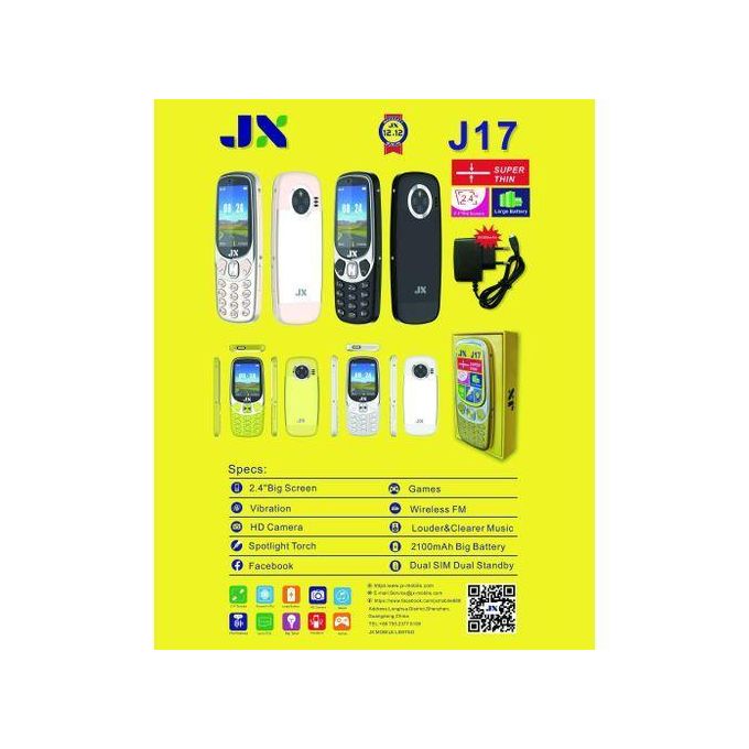 Jx J17 Super Thin Feature Phone (2.4