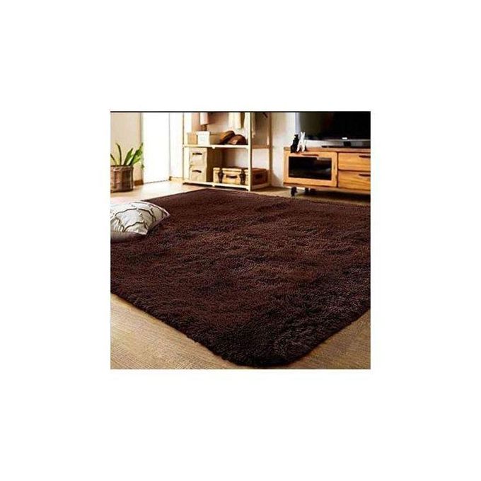 5 By 8 Soft Chocolate Fluffy Carpets Non-slip Rugs Floor Mat