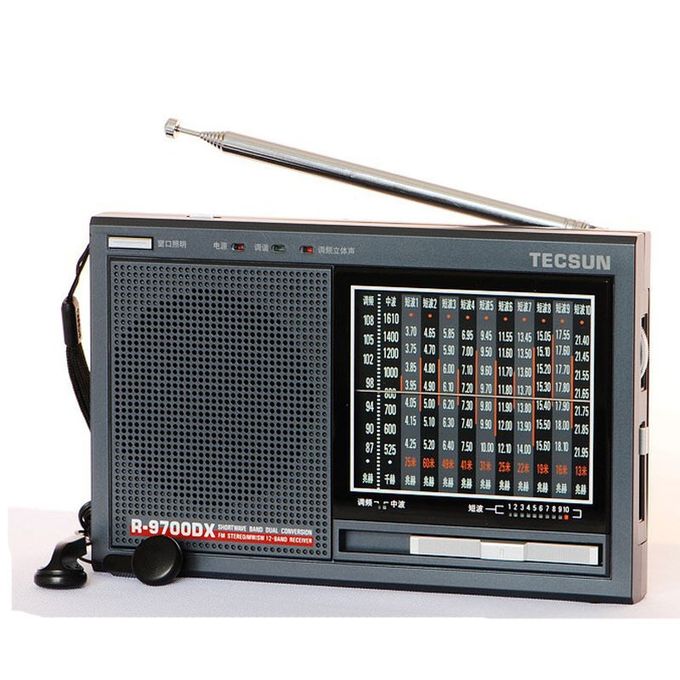 Tecsun R9700DX 12-Band Dual Conversion AM FM Shortwave Radio - 1