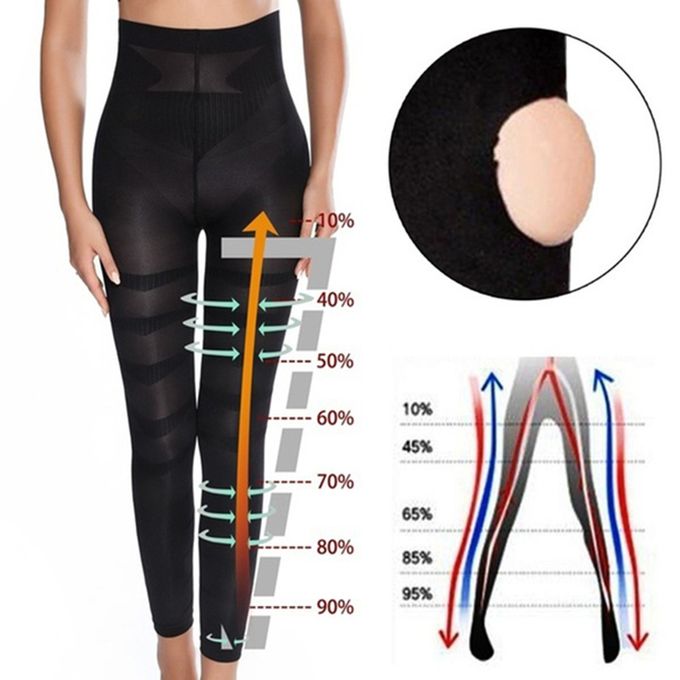 Fashion (Black)Women Leg Shapewear Body Shaper Anti Cellulite Compression  Leggings Slimming Sheath Thigh Sc @ Best Price Online