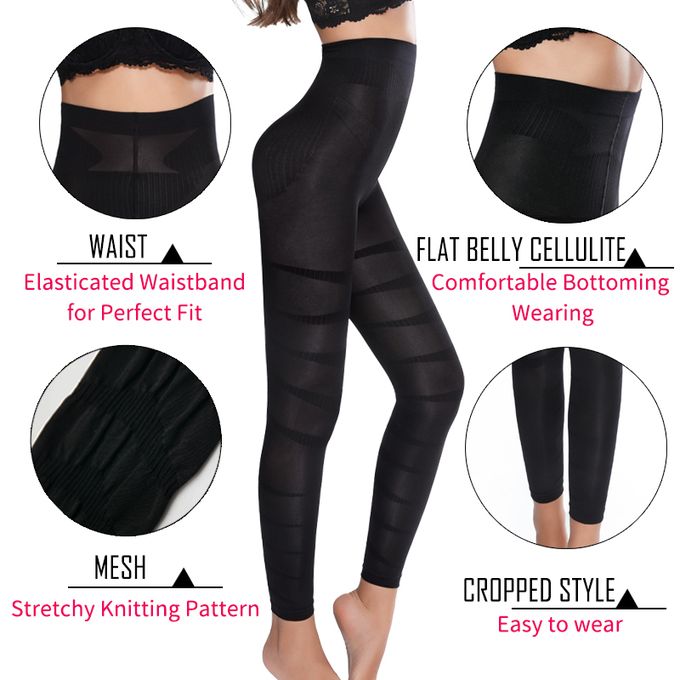 Fashion (Black)Women Leg Shapewear Body Shaper Anti Cellulite Compression  Leggings Slimming Sheath Thigh Sc @ Best Price Online