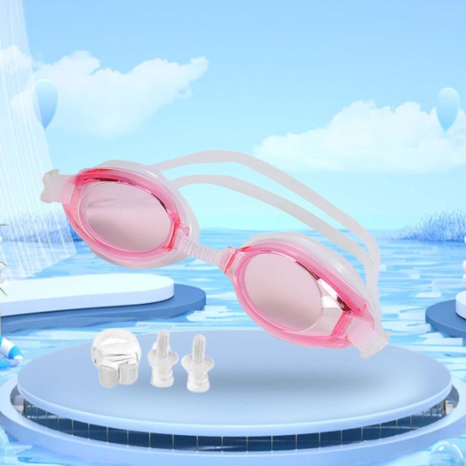 Pjtewawe swimming swimming pool swimming goggles waterproof silicone  goggles portable hd goggles adult swim goggles