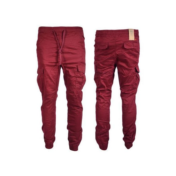maroon cargo pants mens