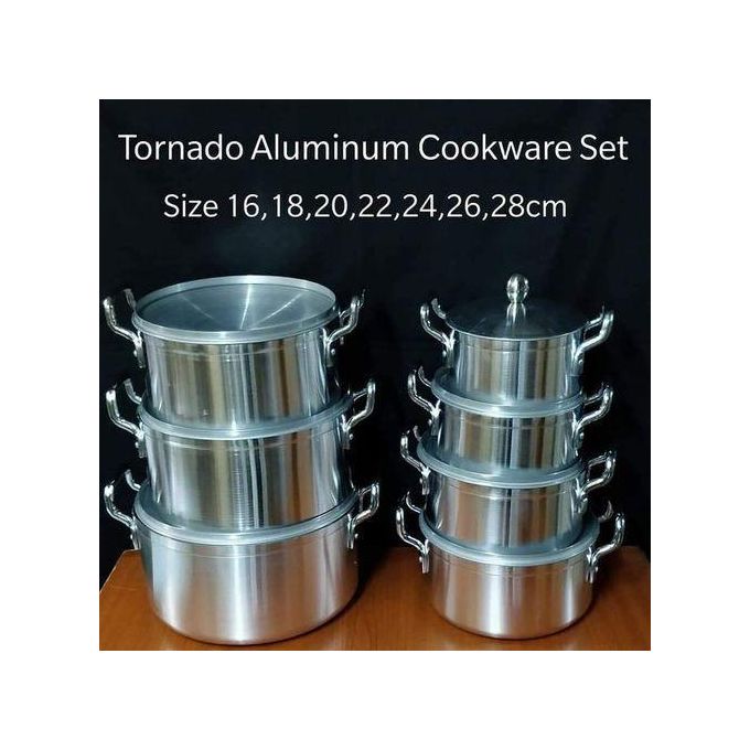 product_image_name-Tornado-Premium Aluminum Cookware 7 Pot Sufuria Set With 7 Lids-3