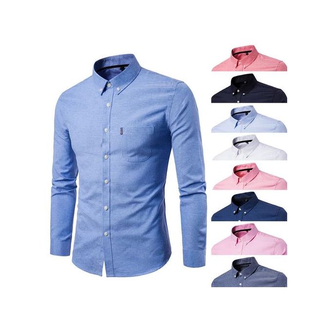 Fashion 8 Pack Men's Official Shirts - Slim fit - 100% Cotton @ Best ...