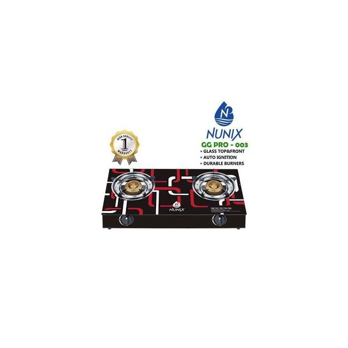 Nunix Table Top Gas Cooker + Pipe + 13kg Regulator + Tightener Best