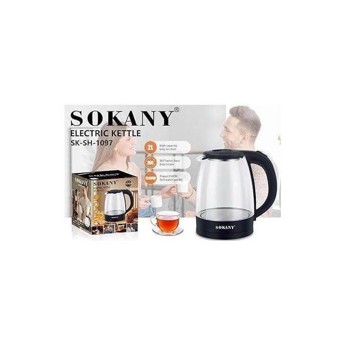 product_image_name-Sokany-Quality Electric Glass Kettle ,Borosilicate Glass Body-1