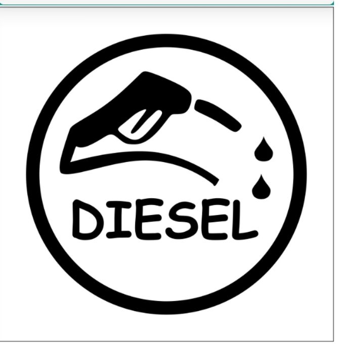 Solomon Enterprises Diesel Sticker for Car Fuel Tank (Red) : Amazon.in: Car  & Motorbike