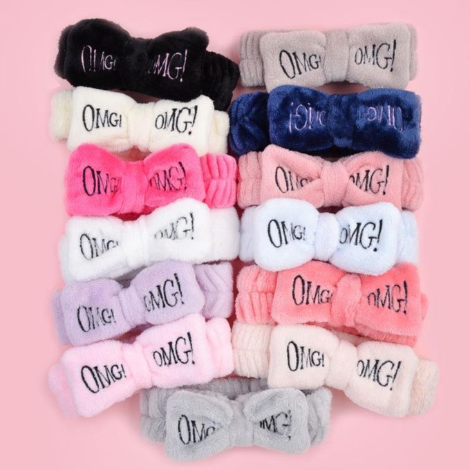 product_image_name-Fashion-OMG Headband Fleece Fuzzy Women Stretchy Hair Cute Soft Wear-1