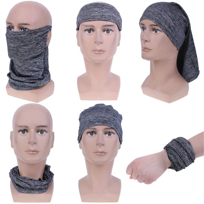 Generic Ice Silk Face Scarf Mask Sun Neck Gaiter Breathable