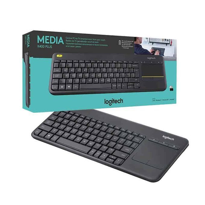 Logitech K400 Plus Wireless Keyboard, TouchPad, USB Black Best