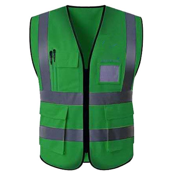 Designer Green/black Reflective Vests - Nairobi Safety Shop