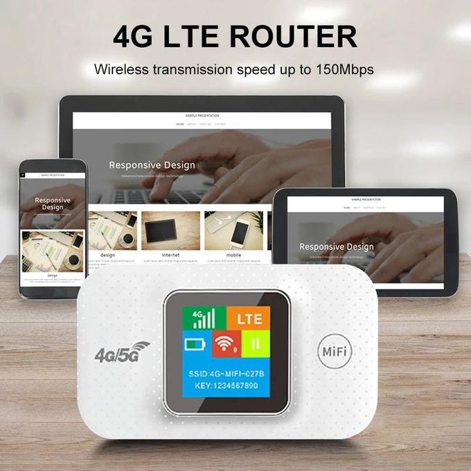 Generic 4G LTE Mobile WiFi Router 3000mAh 150Mbps Modem