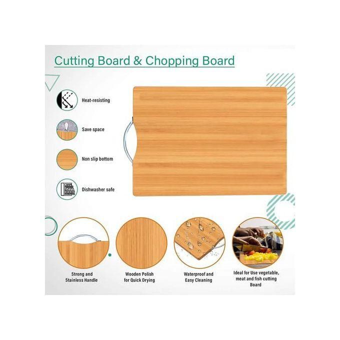 product_image_name-Generic- Quality Wooden Bamboo Double Sided Chopping Board.-2