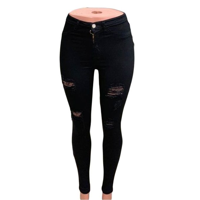 Fashion Fashionable rugged Ladies Jeans- Black @ Best Price Online ...