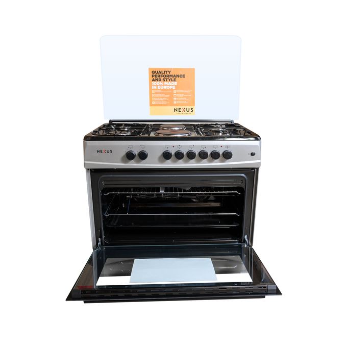 Nexus NXK 9000 4+2, 4 Gas + 2 Hot Plate, Electric Oven Silver Best Price Online Jumia Kenya