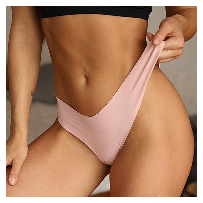 CYMMPU Comfort Strechy Breathable Ladies Seamless Underwear Low Waist Lace  Hipster Sexy G-String Thongs Knickers for Women