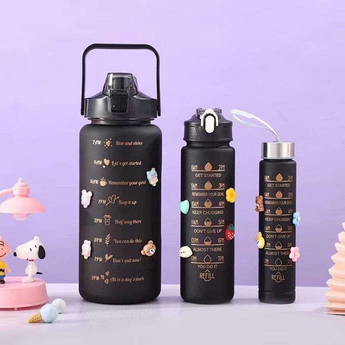 product_image_name-Generic-Black themed motivational water bottles 3pcs set-3