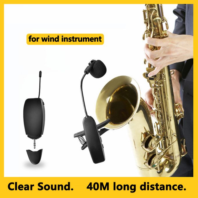 限定価格セール！】 Wireless Instrument Microphone,UHF Clip Condenser Mic,for  Horns,Trumpets,Clarinets, Saxophones, Cello, Computer, Phone, Speakers,  Voice Amplifier 131f