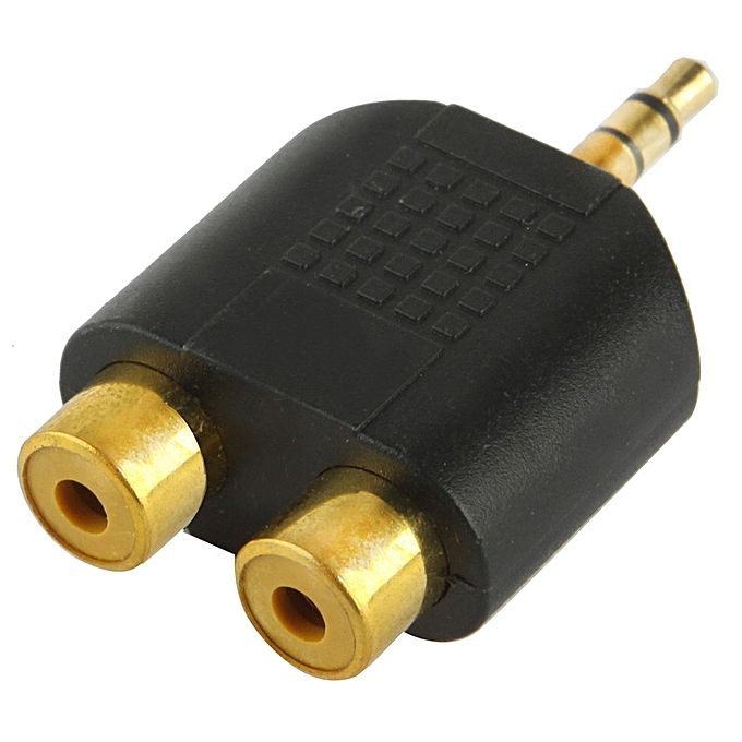 Generic Rca Female To 3.5mm Male Jack Audio Y Adapter Best Price