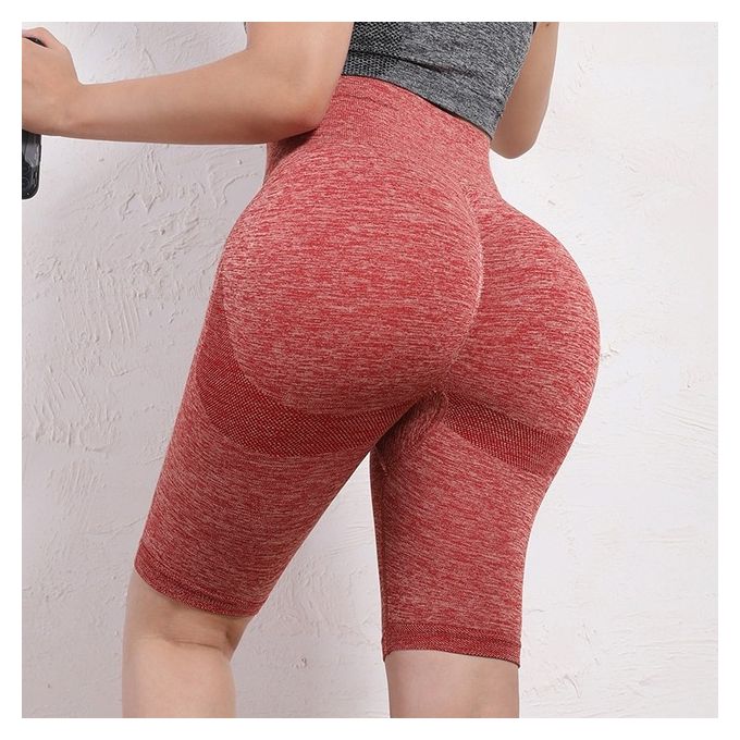 Generic Seamless Yoga Pant Butt Lifting Leggings Push Up Legging Women  Booty Workout Legging Gym Scrunch Sport Woman Tights Fitness Pant(#red 2) @  Best Price Online
