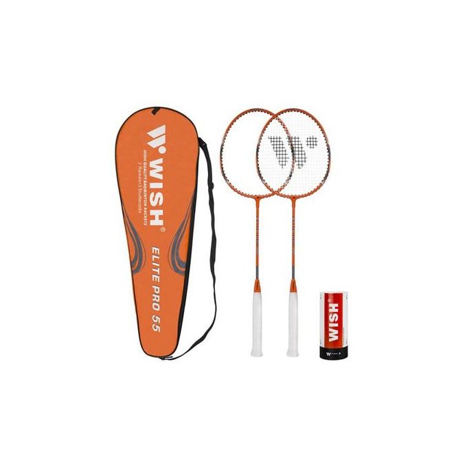WISH Classic Badminton Racket Set -2-Player + 3 ...