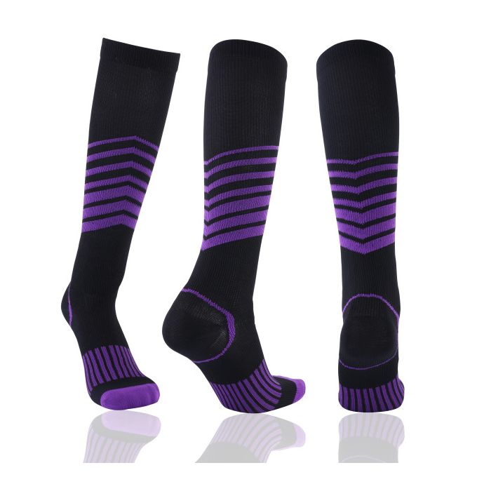 Generic Compression Socks Varicose Veins Socks Football Soccer Thigh Long  Tube Unisex Outdoor Sports Nursing Stockings For Men Women(#WYS023-Purple)  @ Best Price Online