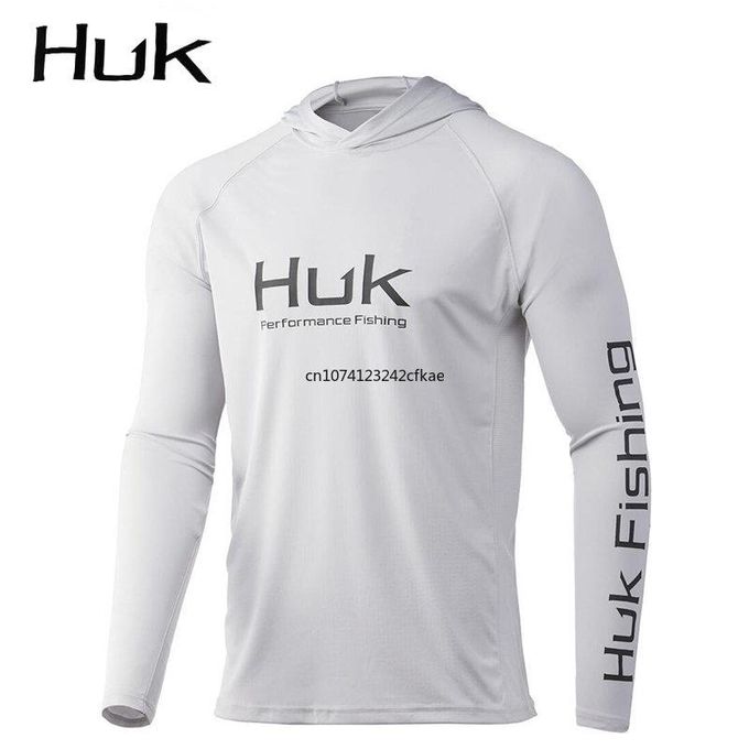Generic HUK Fishing Hooded Clothing Men Long Sleeve Breathable Jersey  Fishing Wear Camisa Pesca Outdoor Sun Protection Fishing Shirts @ Best  Price Online